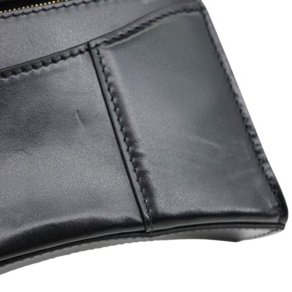 Balenciaga Hourglass Shiny Box Calfskin Leather Wallet On Chain Shoulder Bag - Picture 10 of 15